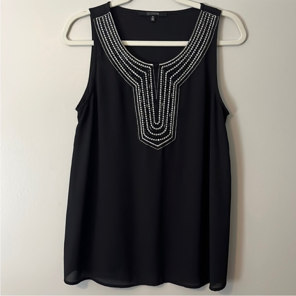 Like New, Women's Stitch Fix 19 Cooper Embellished Dressy Sleeveless Blouse MED